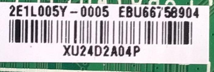 MAIN PARA SMART TV LG 4K RESOLUCION (3840 x 2160) UHD / NUMERO DE PARTE EBU66758904 / EAX69581205 / 2E1L005Y-0005 / XU24D2A04P / MODELO 55UQ7070ZUE.BUSYLJM - Imagen 3